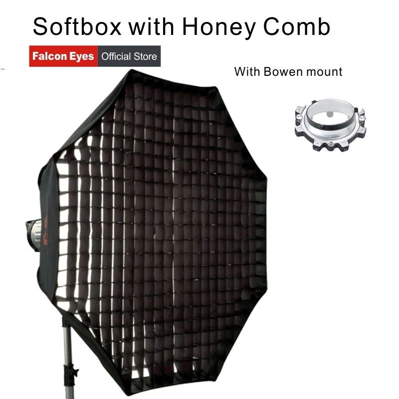 

Falcon Eyes Portable Foldable Honey Comb Softbox 60/80/90/110cm Umbrella Diffuser Reflector for Photo Studio Flash Speedlite