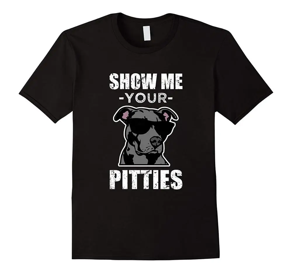 

Graphic Letter T Shirt Men Casual Cotton Short Sleeve Show Me Your Pitties Funny Saying Cool Pitbull Shirt Gift Vintage T Shirts