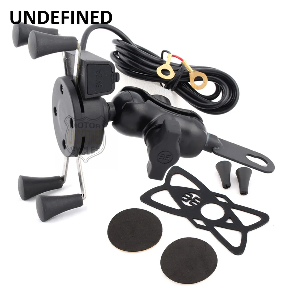

Universal Motorcycle Cell Phone Mount Holder USB Charger Waterproof Mobile Phone Accessories