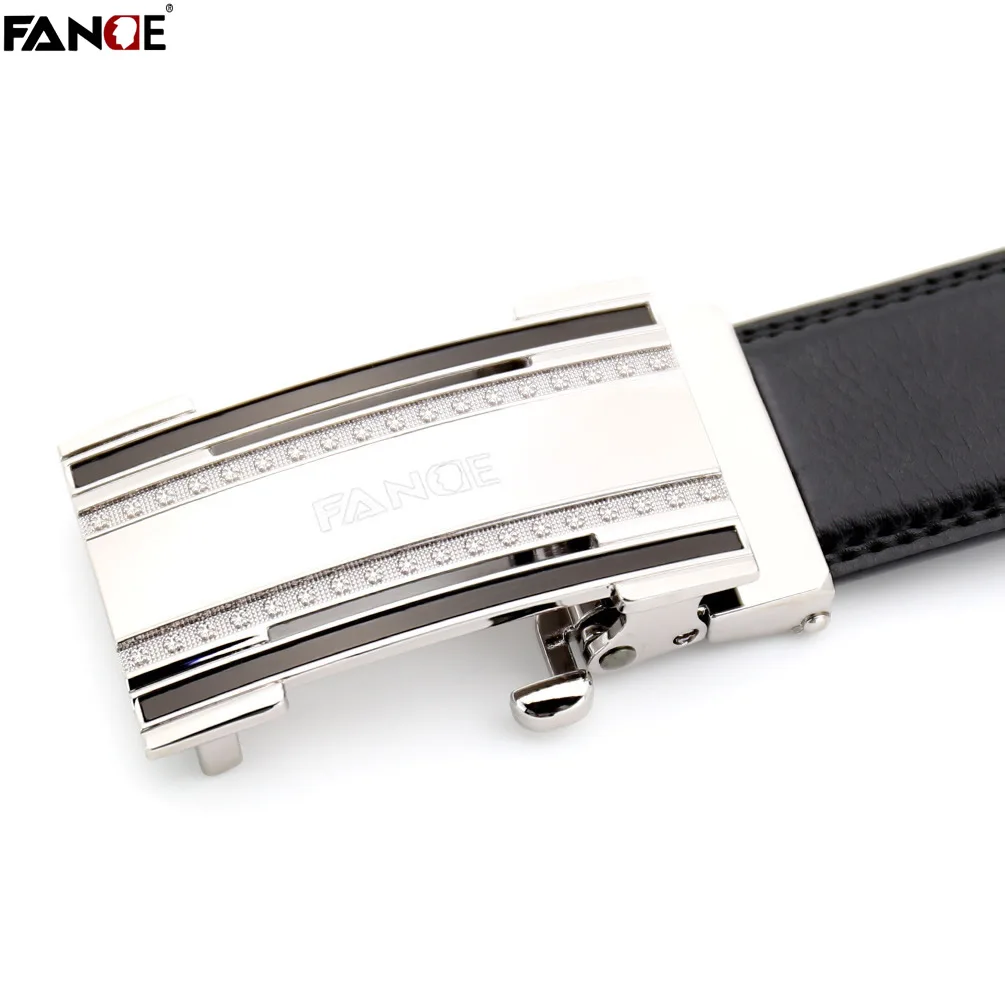 

men leather belt male belt cowskin leather high quality male Fashion jeans chain stretch solid luxury brand black FG3521B