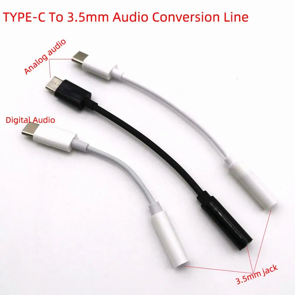 Тип c до 3 5 мм разъем для наушников цифровой сигнал аналоговый Аудио USB C AUX