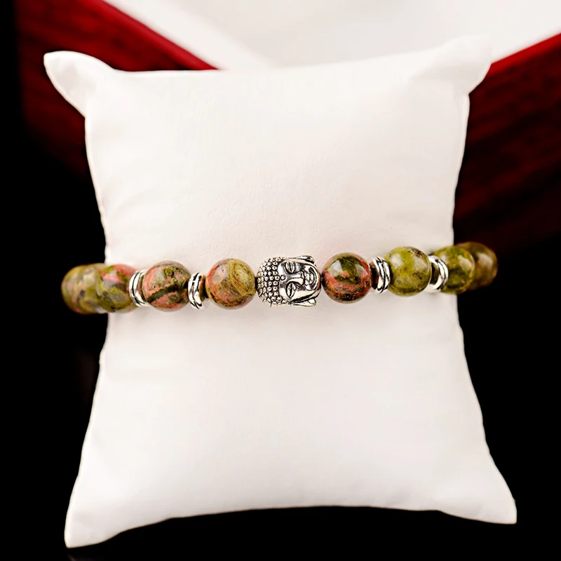 DOUVEI Natural Stone Beads Bracelets Men Buddhist Ethnic Rosary Meditation Male Buddha Bracelet Women Prayer Jewelry Yoga AB071 | Украшения