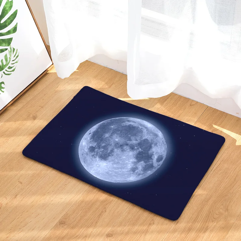 

Moon Printing Door Mat Bathroom Non-slip Mat Digital Printing Foot Pad Bathroom Kitchen Bathroom Strip Absorbent Mat