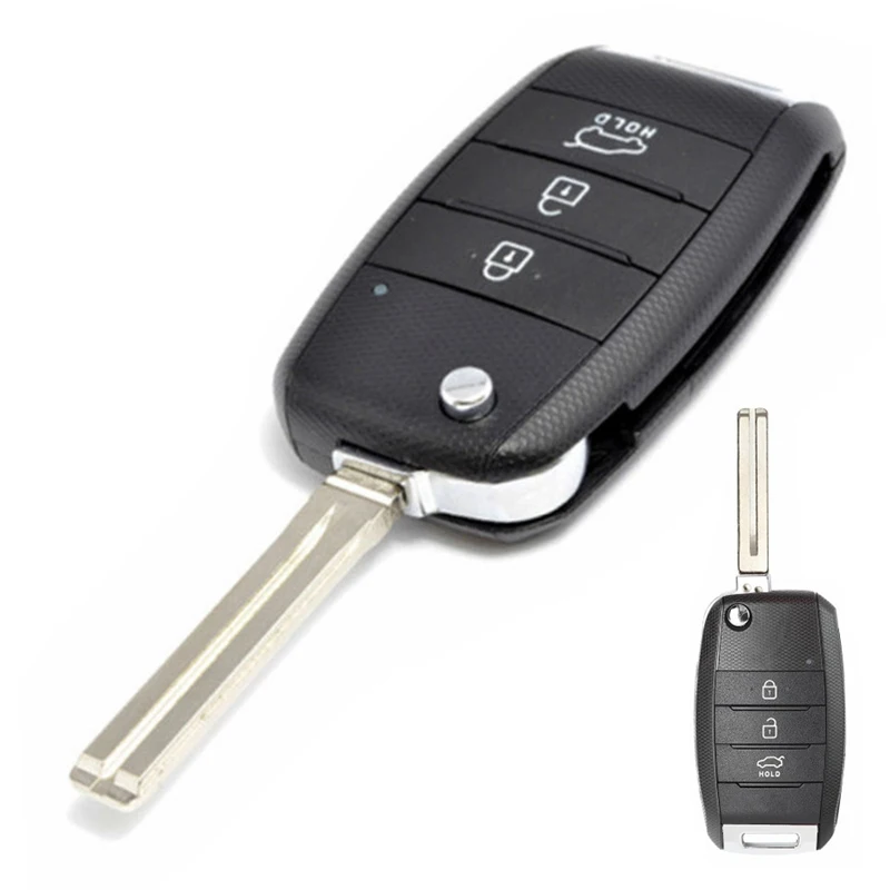 KEYECU 433 МГц чип ID60 P/N: 95430-1W052 обновленный Складной флип-накопитель для Kia Rio 2011 2012 2013
