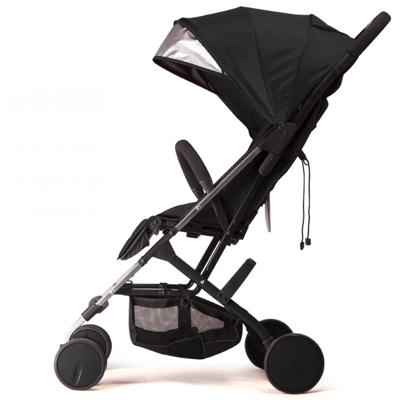 Babyfond мини-коляска из алюминиевого сплава, супер портативная складная детская коляска, может быть на самолете, с зонтиком