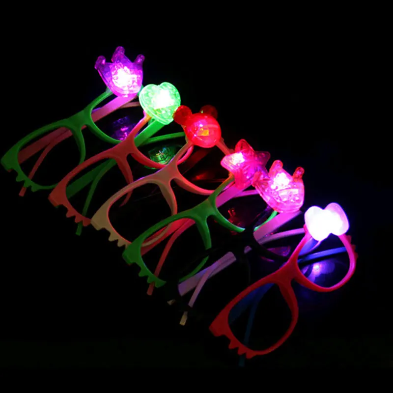 Бесплатная доставка 10 шт./лот светодиодные очки новая мода светящиеся