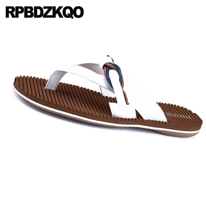 надевать Runway дизайнер обувь пляж белый коричневый воздухопроницаемый 2018 плоские