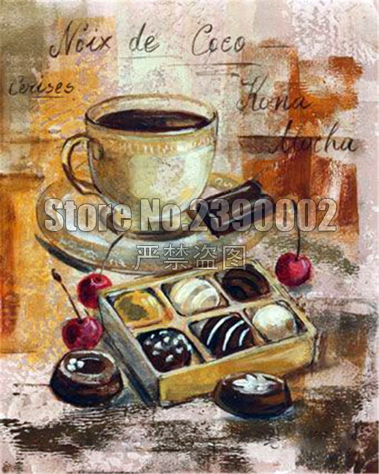 Coffee Cup,5D,DIY,Diamond Painting,Full,Needlework,Embroidery,Cross Stitch,Rose,Square Rhinestone,Home Decor Gift - Цвет: I