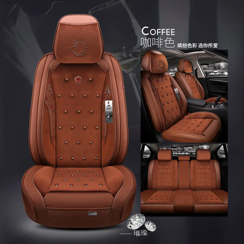 Version A Автомобильные чехлы для сидений, стразы, Стайлинг автомобиля, подушка для сидения для honda civic 2003 2006-2011 accord 7 city 2013 CR-V 2011 - Название цвета: Version A