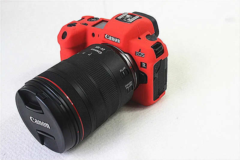 Хорошая мягкая сумка для камеры, силиконовый чехол для Canon EOS R, резиновый чехол для камеры, защитный чехол для тела+ закаленное стекло, подарок