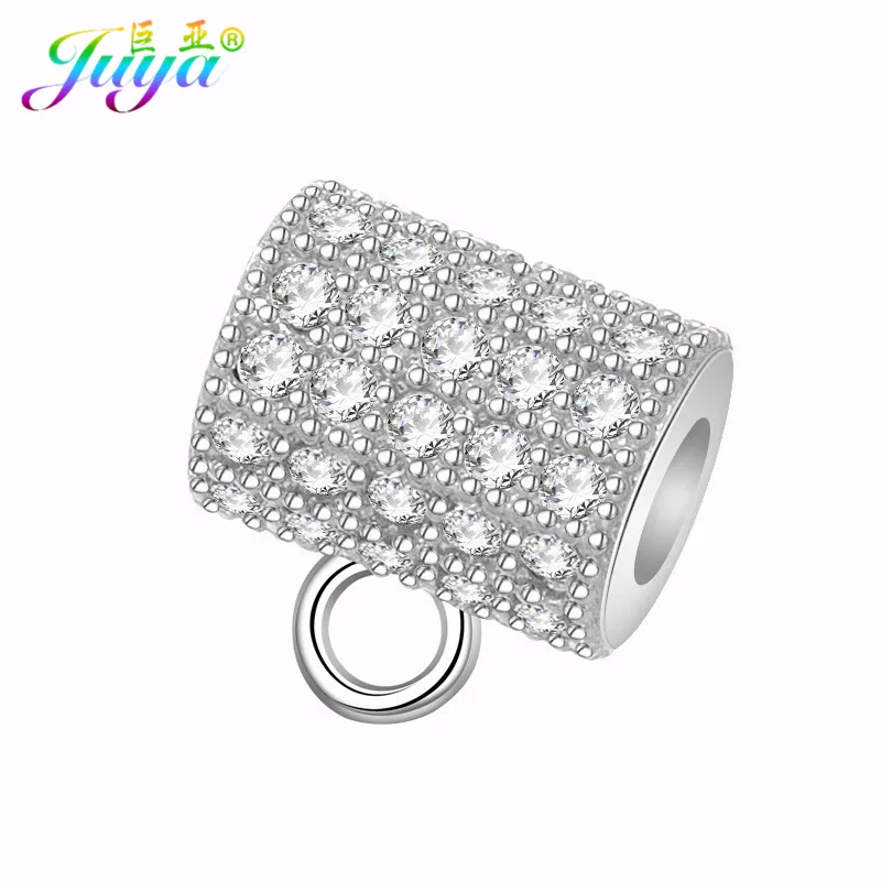 Juya DIY ювелирные изделия перлы проложить Циркон большое отверстие Кристалл залог