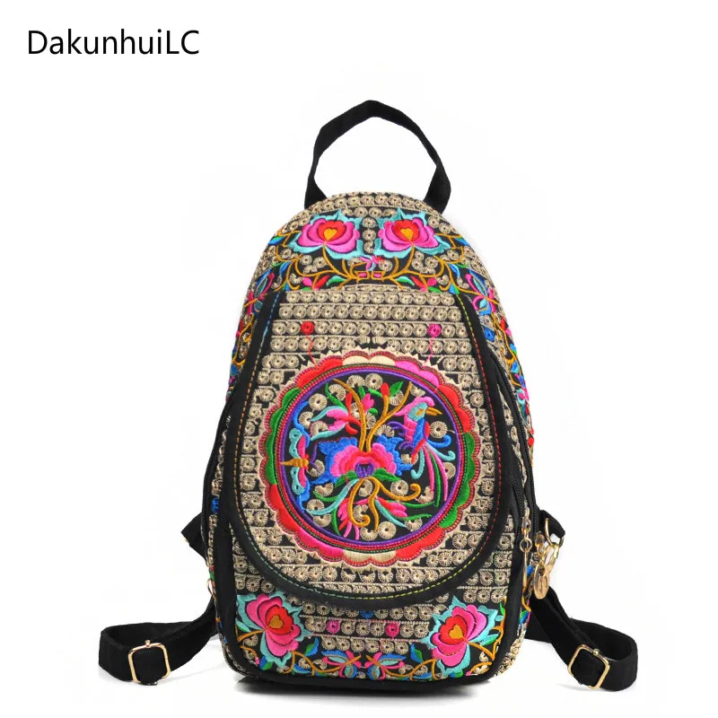 Китайский химонг Бохо индийский тайский вышитый брендовый рюкзак с логотипом