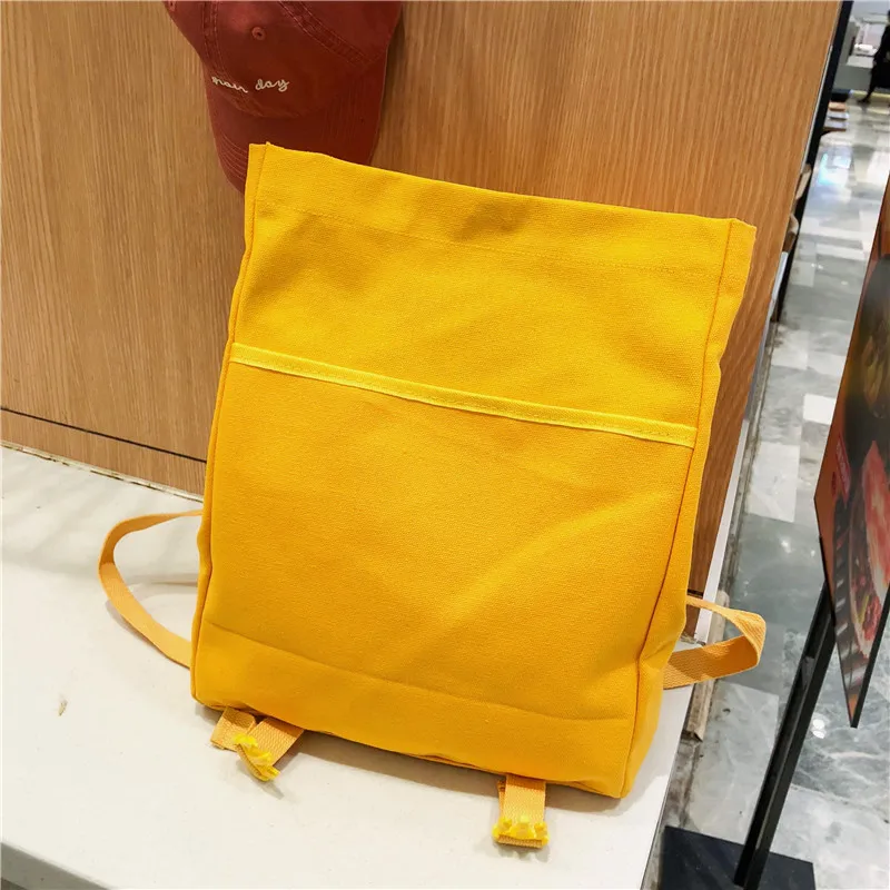 Женский холщовый школьный рюкзак для подростков Mochilas Bookbag модный школьный рюкзак для девочек черная школьная сумка