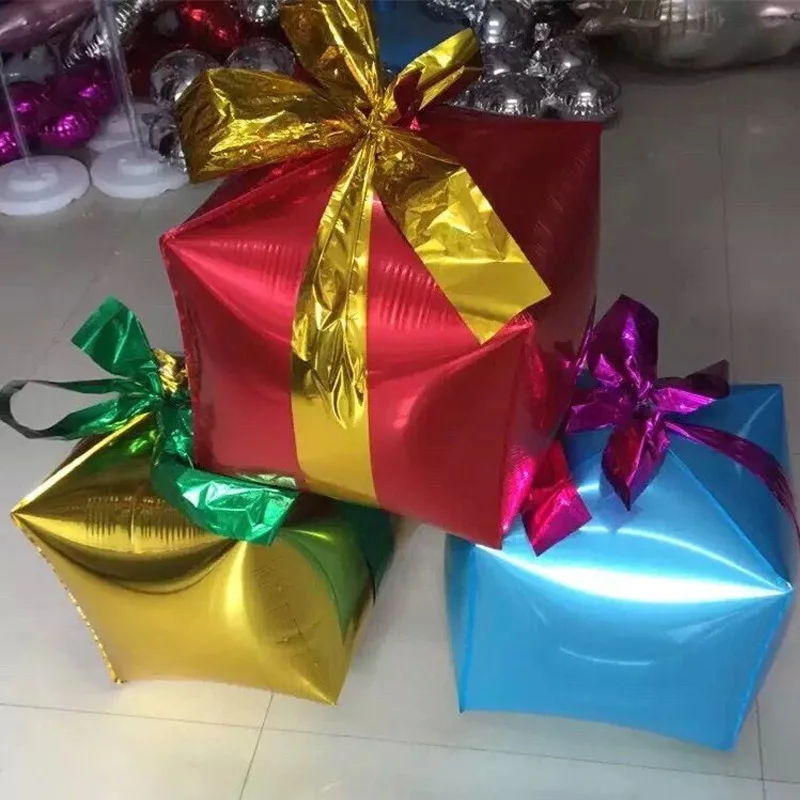 Подарочная коробка праздничные надувные шары украшения желтый красный синий