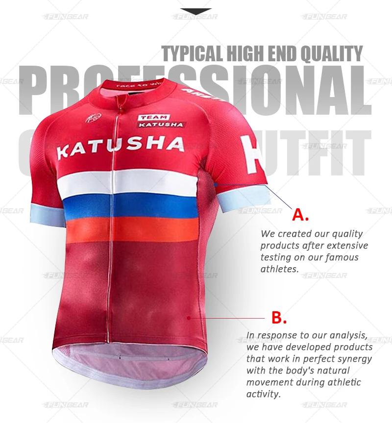 Катюша одежда для велоспорта Pro Team/Шоссейный велосипед одежда для гонок быстросохнущая Мужская велосипедная майка комплект Ropa Ciclismo Maillot
