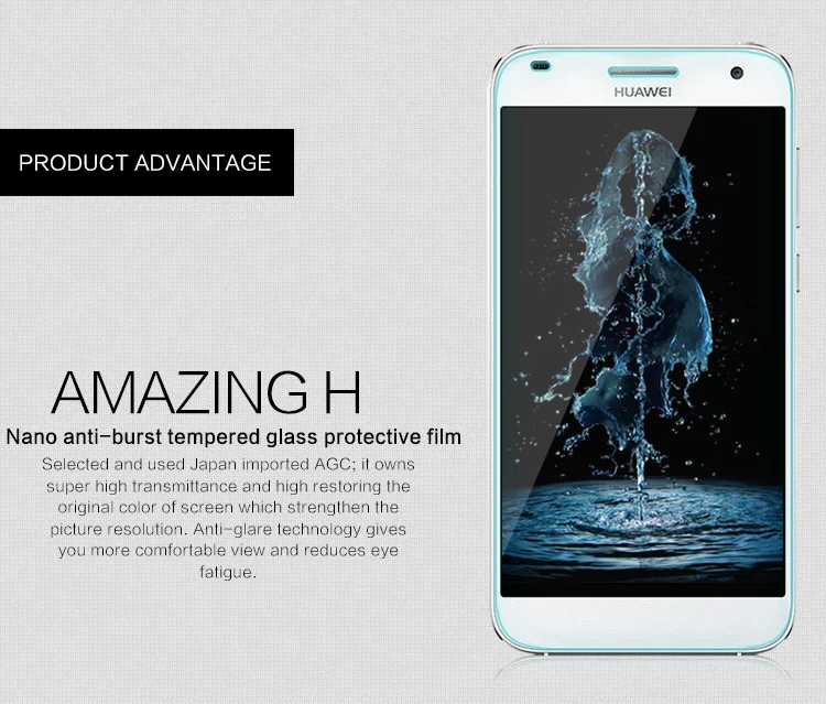 Высокое Качество 0.26 мм 9 H Закаленное Стекло Для Huawei Honor 4А Y6 4а Защитная Пленка