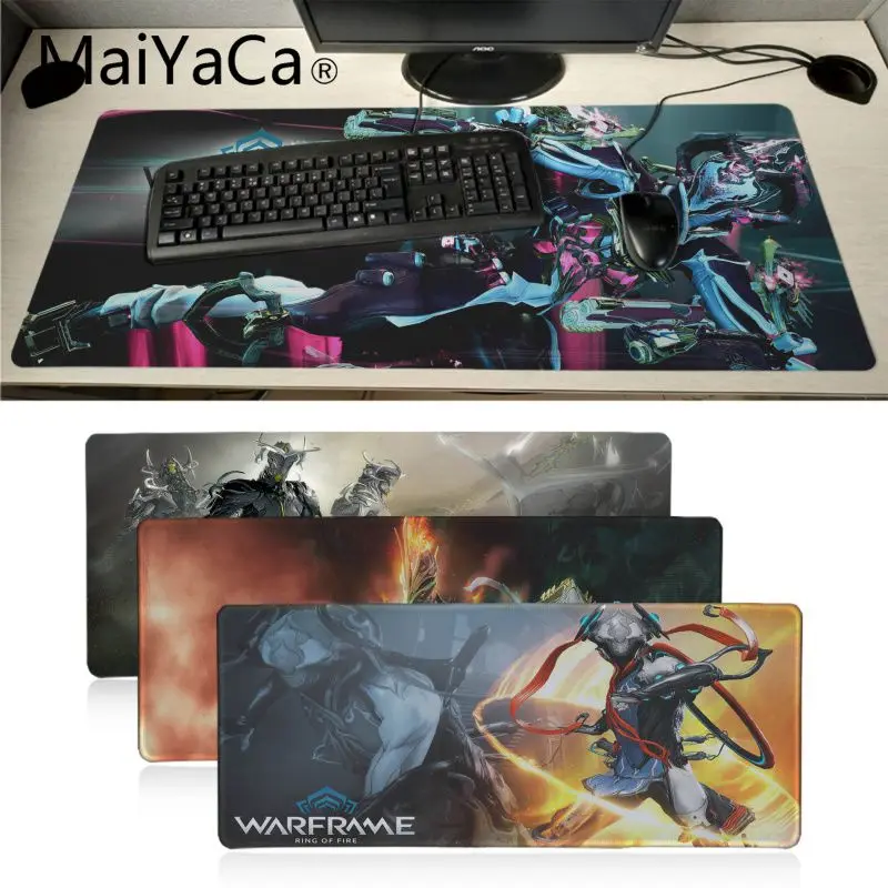 Maiyaca Warframe игровые Подгонянные коврики для мыши компьютера Аниме Коврик и