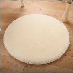 Beste Pluche Shaggy Zachte Ronde Tapijt Antislip Wateropname Vloer Tapijt Yoga Mat Voor Slaapkamer Parlor Woonkamer Thuis Levert