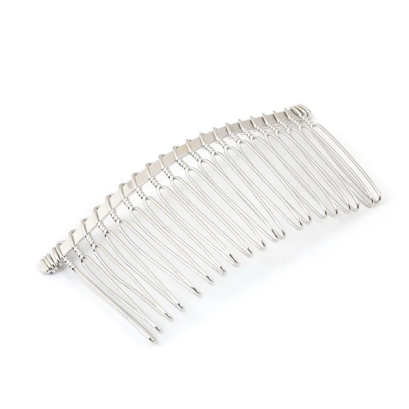 Hot Promotion! 5-50pcs Iron Hair Combs Rhodium Black Plastic Clips Hairpins DIY Jewelry Findings Hairdressing Tools | Украшения и