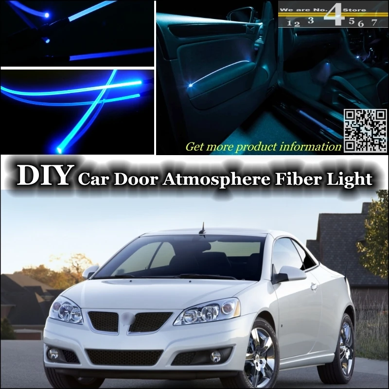 

interior Ambient Light Tuning Atmosphere Fiber Optic Band Lights For Pontiac G6 G8 Inside Door Panel illumination Not EL light