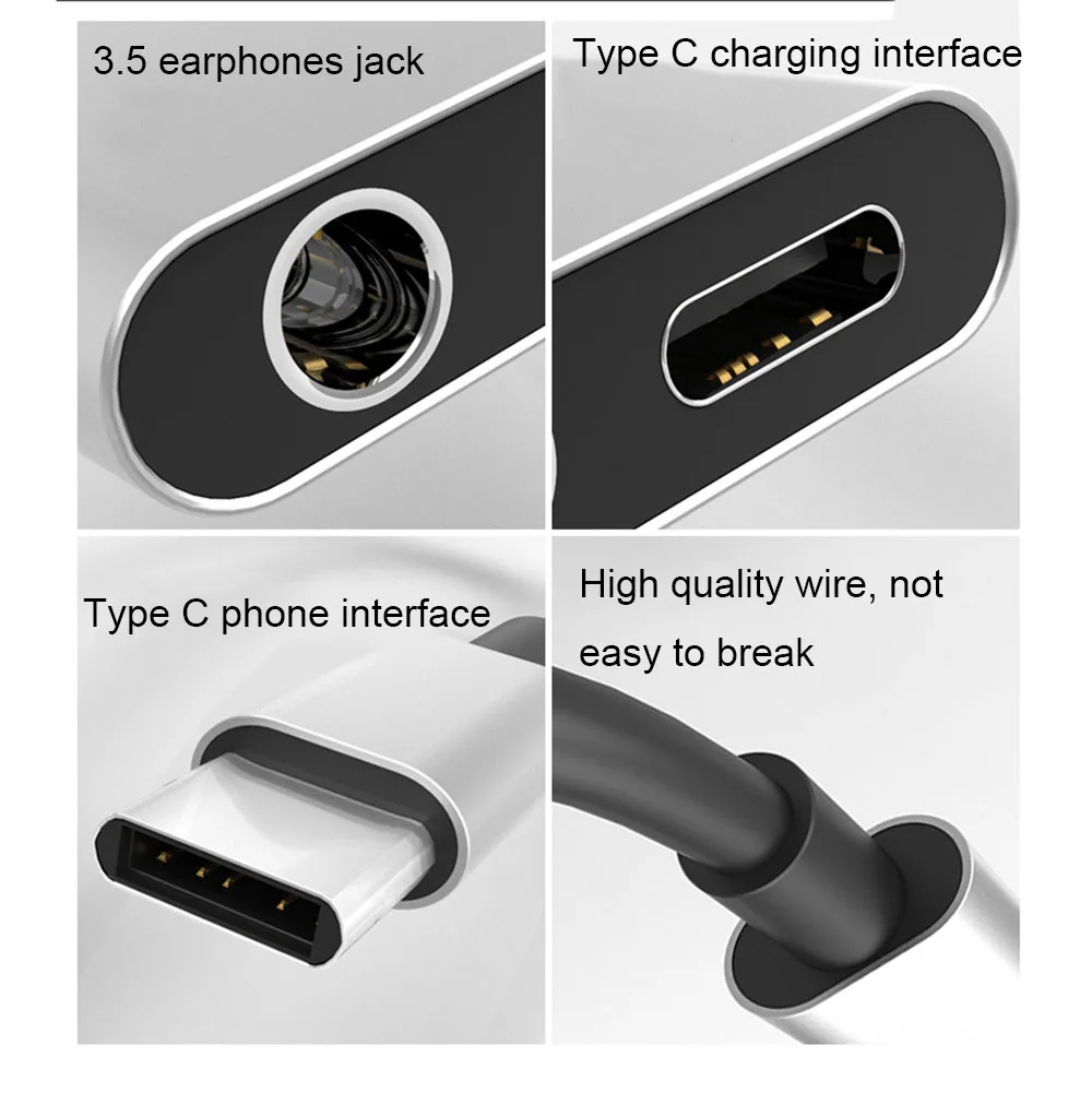 Чери USB C до 3 5 мм разъем для наушников кабель адаптер Huawei Xiaomi Samsung S10 + Тип AUX аудио