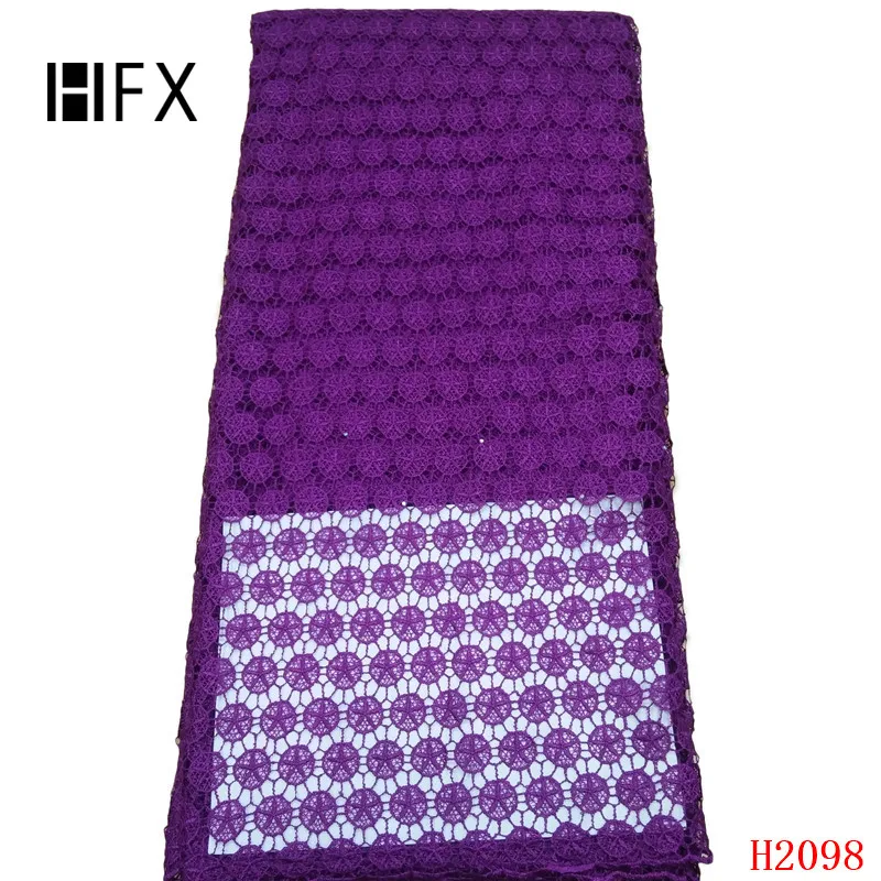 HFX Africa Lace High Quality Fabric Pink Nigeria Guipure Embroidery Dress Wedding Cord for Women X2098 | Дом и сад