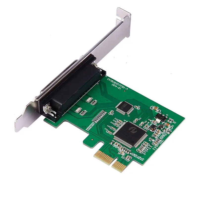Новый параллельно Порты и разъёмы DB25 принтер LPT на PCI-E Express Card конвертер адаптер Win7