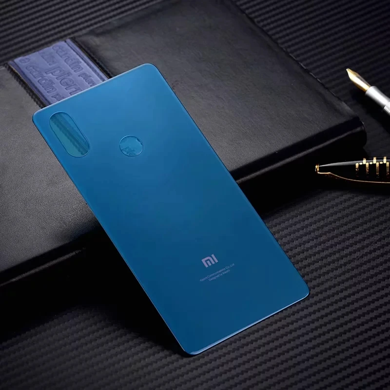 mi 8 SE корпус для Xiaomi mi 8 SE mi 8SE стеклянный аккумулятор задняя крышка Запасные Части чехол - Цвет: Синий