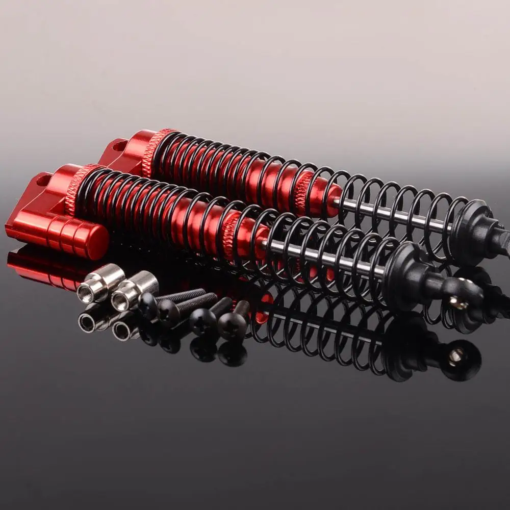 2 шт. RC Rock Crawler двойная подвеска Регулируемая ударная 130 мм S180007 для HSP Redcat Wltoys HPI - Цвет: Red