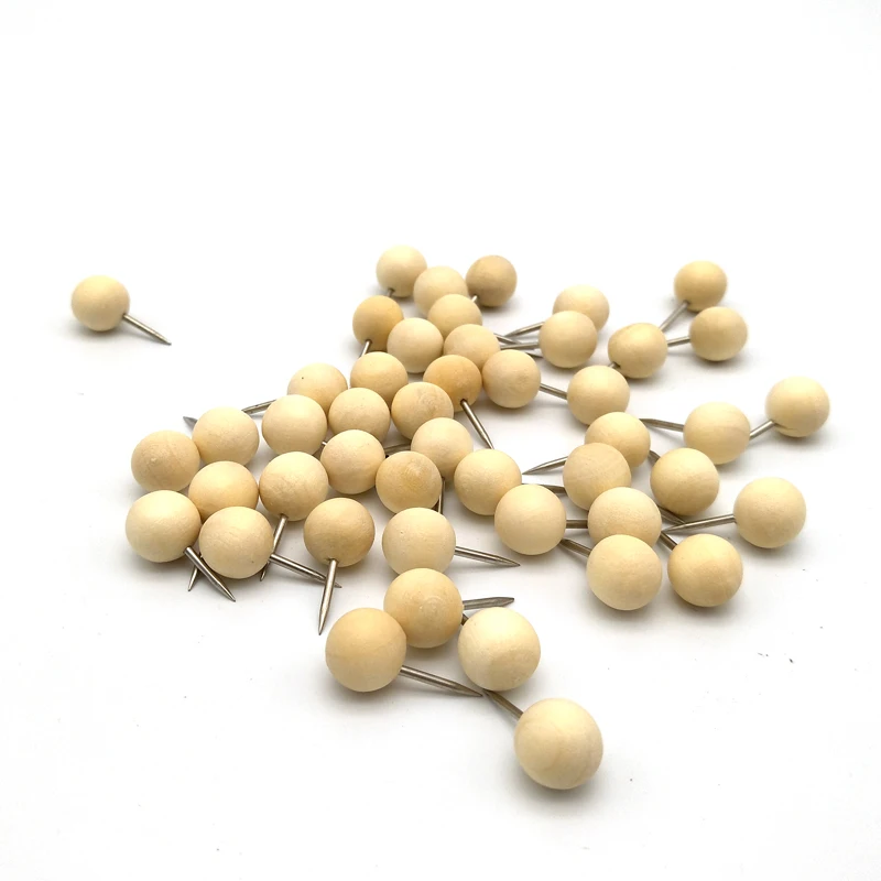 100 шт./компл. деревянные булавки круглой формы для искусства и рисунка |
