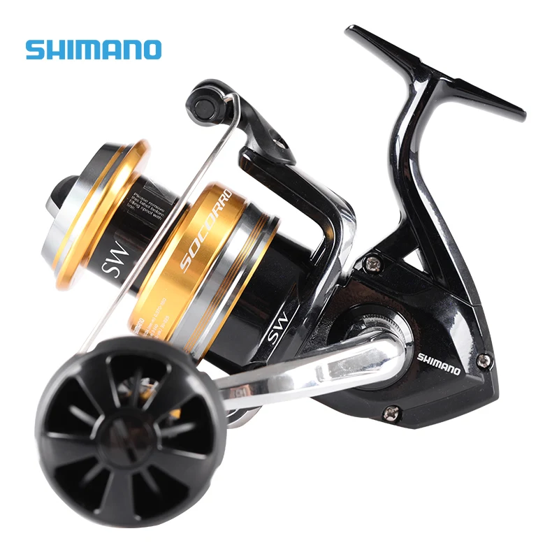 100% оригинальная Рыболовная катушка Shimano SOCORRO SW 8000 Большая Морская 4 + 1BB 9: 1 X Ship с