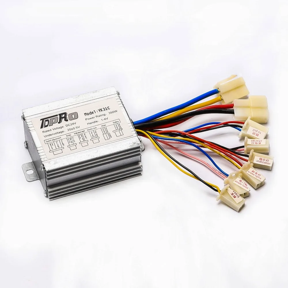 TDPRO 24 V/36 V/48 V 350/500/800/1000W мотор щетка контроллера Скорость поворотный захват дросселя для электрического велосипеда скутера ATV багги велосипед