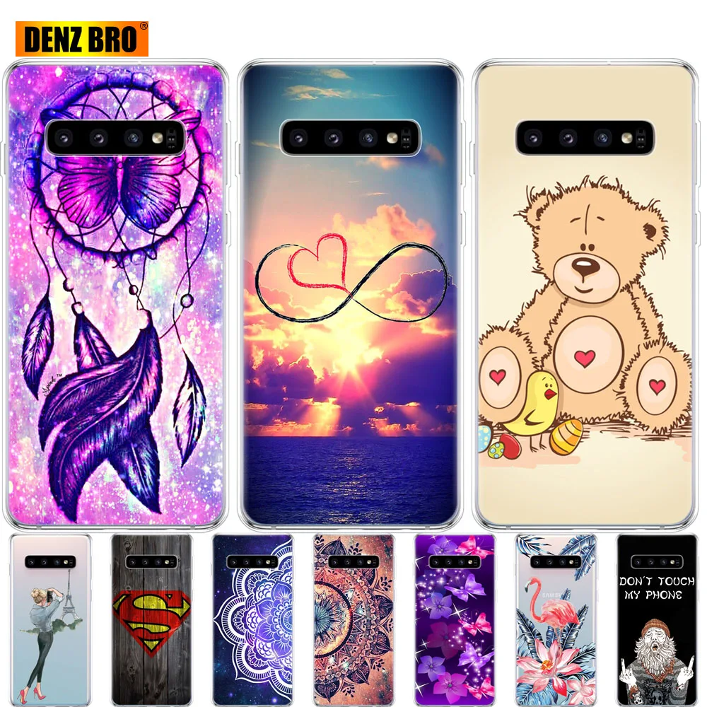 Для samsung Galaxy S10 чехол S10Plus силиконовый чехол ТПУ чехол для телефона S10 E чехол на samsung S10 плюс G975F S 10 SM-G973F чехол