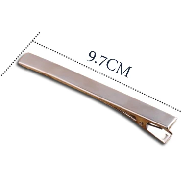 TS0363 97mm 10 шт. серебряные заколки для волос плоский металлический одинарный зубец Заколки-Аллигаторы для волос заколка для женщин банты - Цвет: TS0363 97mm