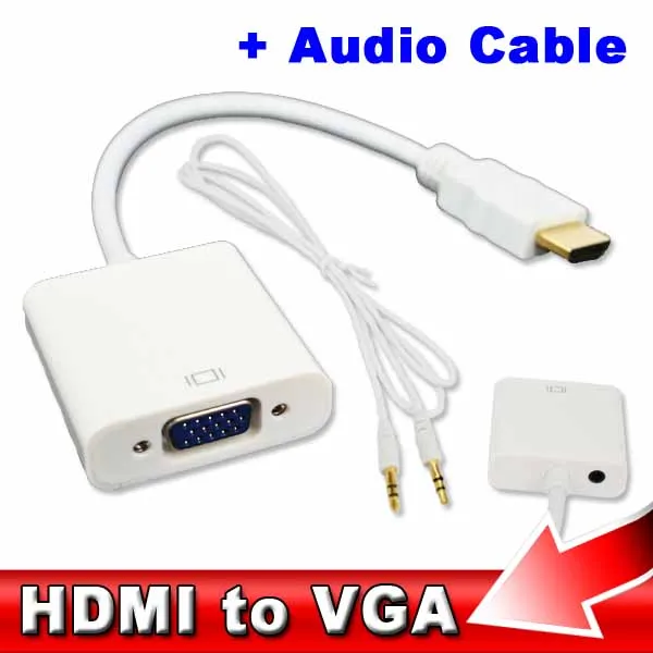 Kebidu мужского и женского пола совместимому с HDMI к VGA конвертер видео адаптер для XBOX
