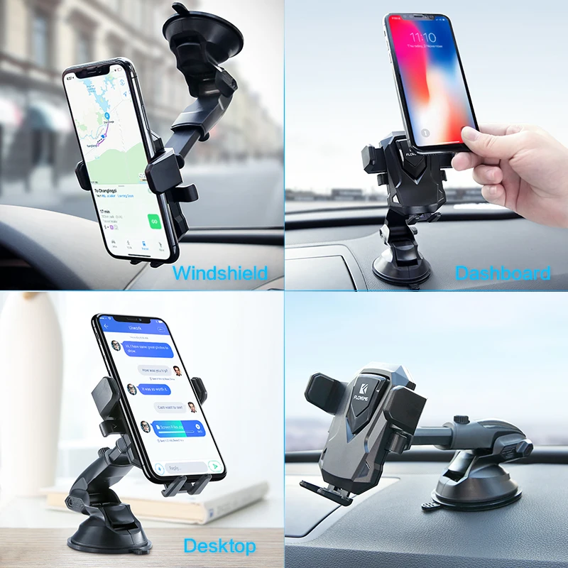 FLOVEME мобильного телефона держатель 360 градусов Sucker автомобильный для iPhone 6 6s плюс 7