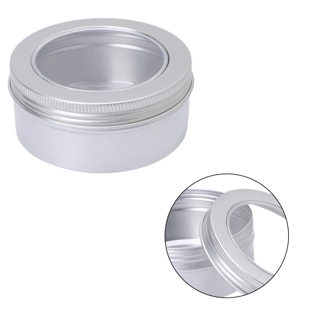 Пустые алюминиевые косметические горшки контейнер баночка для макияжа