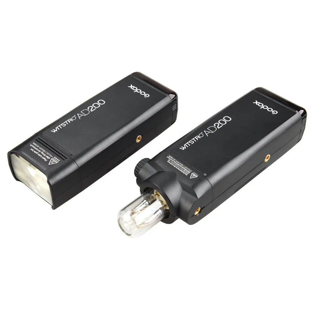 GODOX AD200 TTL 2 4G HSS 1/8000s Карманный светильник с двойной головкой 200Ws литиевой батареей