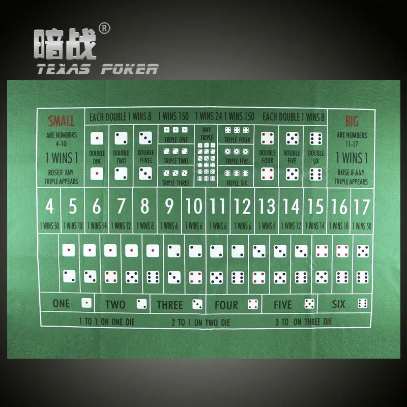 Новая двухсторонняя Скатерть 90*60 см 6 игроков фихиса Техасский Холдем ткань для покерного стола кубики