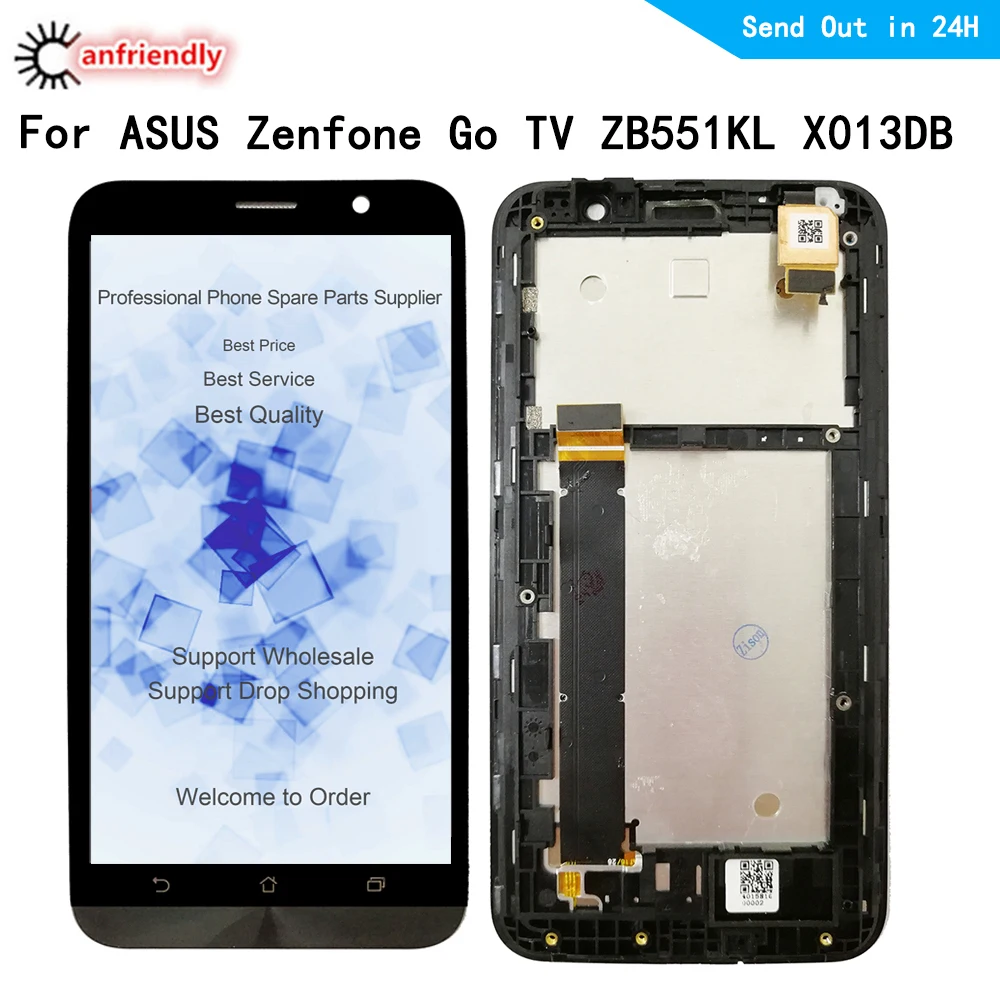 

For ASUS Zenfone Go TV ZB551KL X013DB TD-LTE 5.5" LCD Display+Touch Screen Repair Digitizer Assembly Phone Replacement Glass