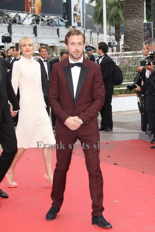 Смокинг для жениха на одной пуговице с отложным воротником | Мужская одежда