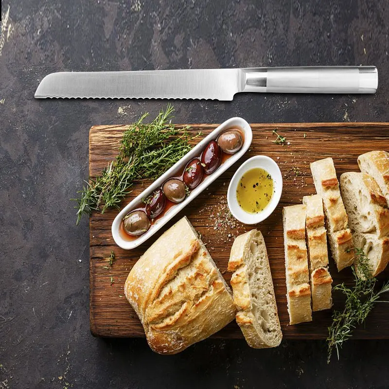 Кухонный нож шеф повара нарезка хлеба Santoku утилита для очистки овощей Ножи из