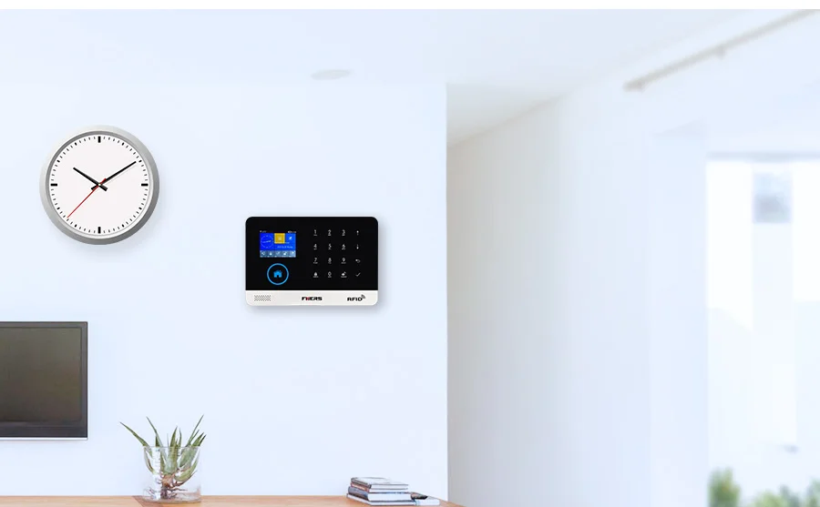 FUERS PG103 WiFi GSM Беспроводная охранная умная домашняя система охранной сигнализации RFID противоугонная система Поддержка 9 языковых приложений управления