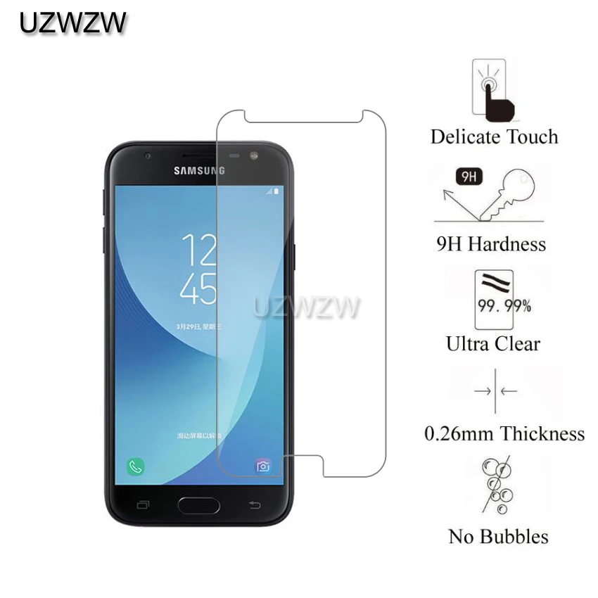 2 шт твердое закаленное стекло для samsung Galaxy J3 J330FN защитная пленка, стекло