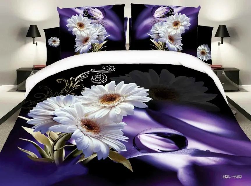 4 шт Роза бабочка 3D постельное белье пододеяльник простыня наволочки|duvet cover|cover
