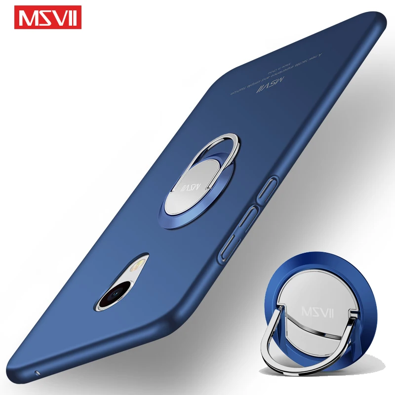 Чехол MSVII для Meizu Mx6 чехол тонкий матовый Pro 6 6s S металлический кольцевой держатель