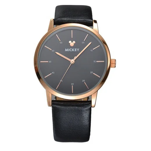 2017 часы из нержавеющей стали высокого качества Disney Mickey Mouse золотые серебряные