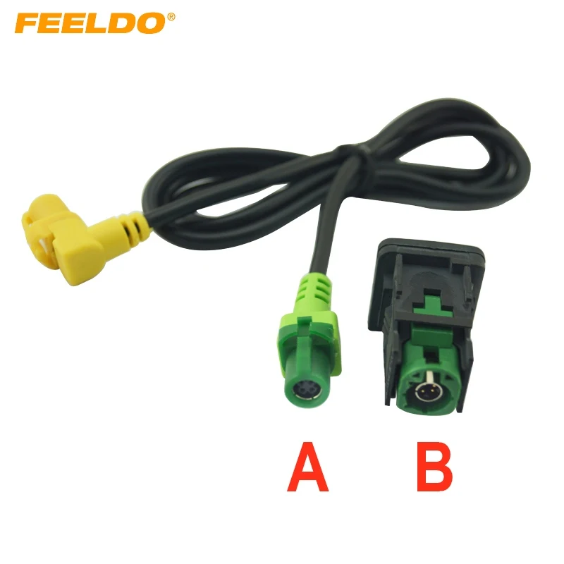 FEELDO автомобильный OEM RCD510 RNS315 USB кабель с переключателем для VW Golf MK5 MK6 VI 5 6 Jetta CC Tiguan