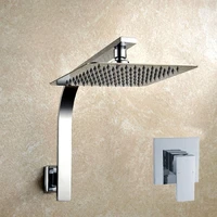 8 or 10 or 12 square sus 304 stainless steel ultra thin head shower with arm top shower setsth009 1