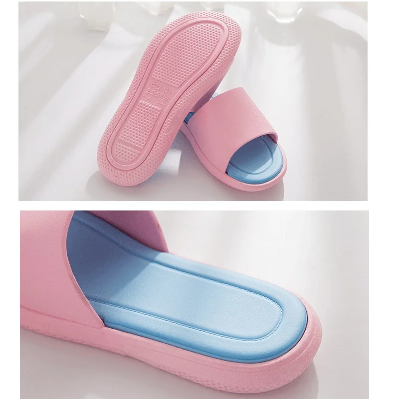 

home slippers women shoes Ladies beach summer baths bathrooms lovers' Couple slippers 2019 slides house shoes at home slippers